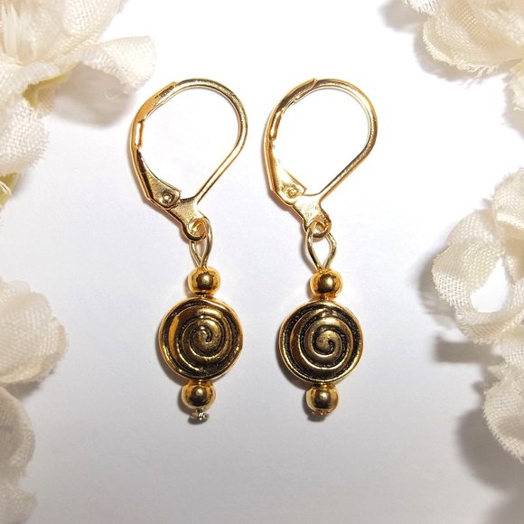 Small Earrings, Gold Earring, Minimalist Earring, Earring, Earring, Earring 8087 - Picture 1 of 8